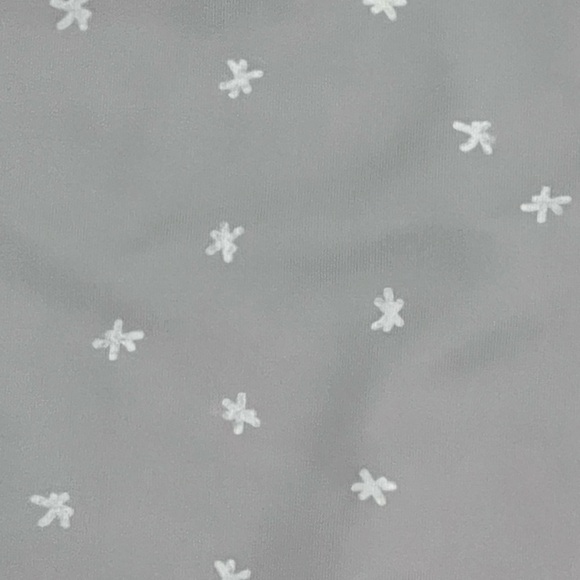 Kortni Jeane high rise gray and white star ruffle swim suit bottom - Picture 6 of 8